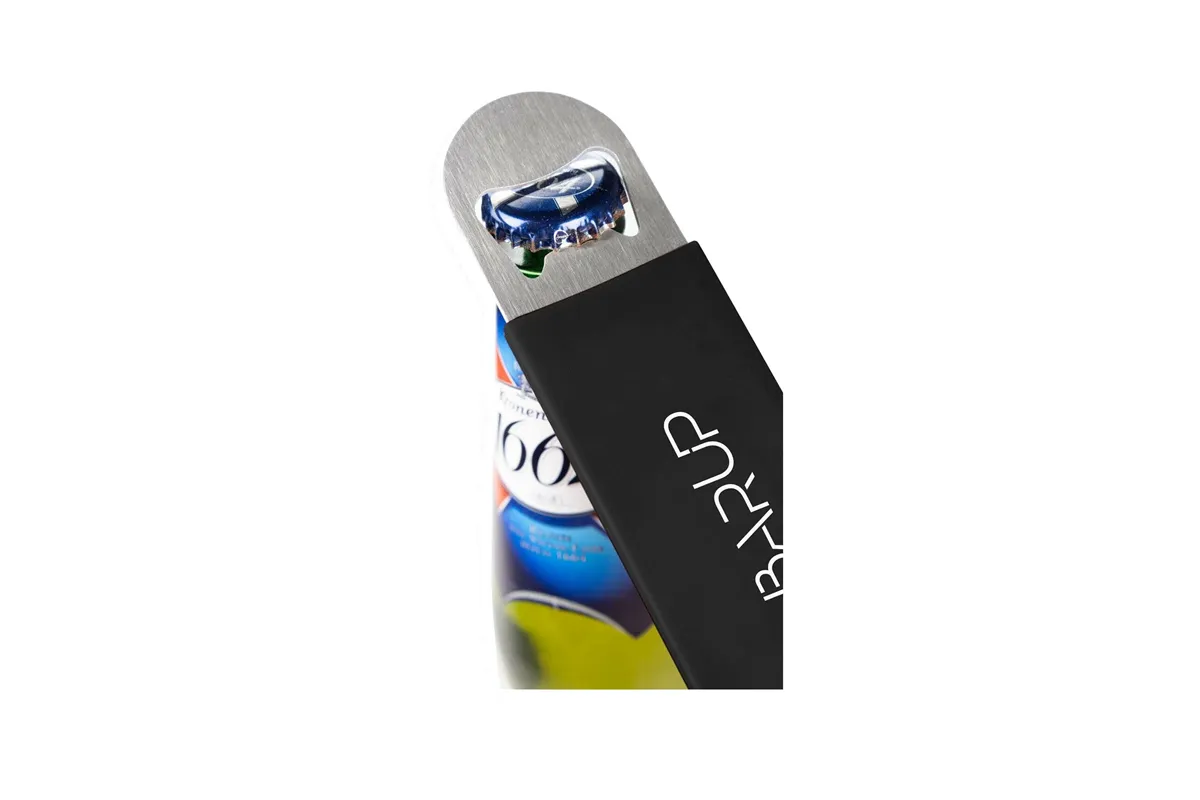 Otwieracz do butelek, BarUp, czarny 180x40mm BarUp 596661