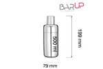 Shaker 3-częściowy Cobbler, BarUp, 0,5L, ⌀79x(H)199mm BarUp 596999