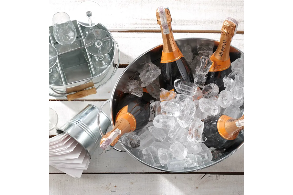 Wiadro do szampana, BarUp, 3,3L, czarny, ⌀220x(H)190mm BarUp 594049