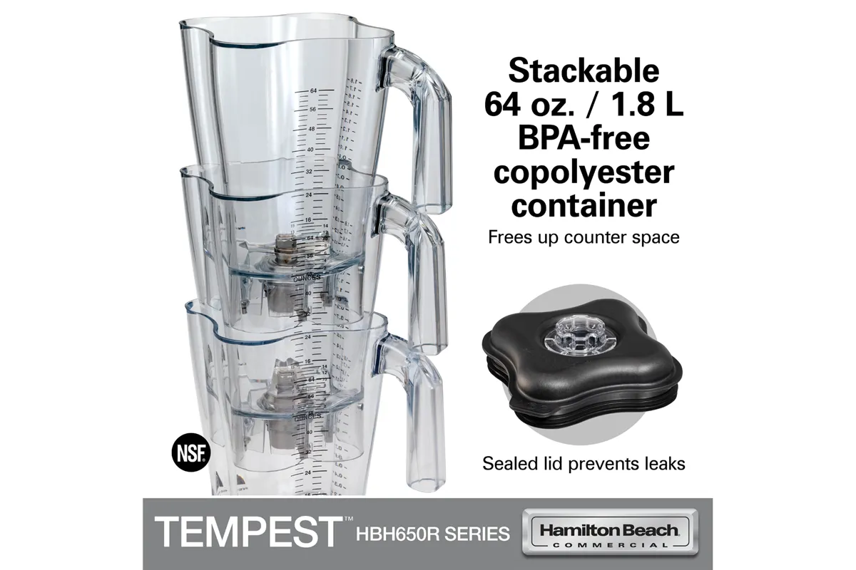 Blender barmański HBH650R-CE Tempest® 1.8l 1200W, Hamilton Beach Commercial Hamilton Beach Commercial HBH650R-CE