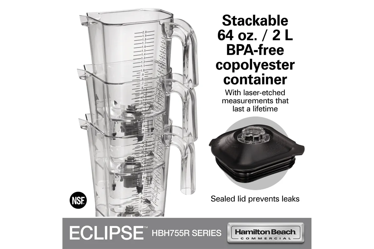 Blender barmański HBH755R-CE Eclipse® 2l 1000W, Hamilton Beach Commercial Hamilton Beach Commercial HBH755R-CE