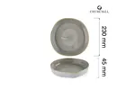 Talerz organiczny z wysokim rantem Stonecast Peppercorn Grey, 230mm Churchill SPGSWOB21