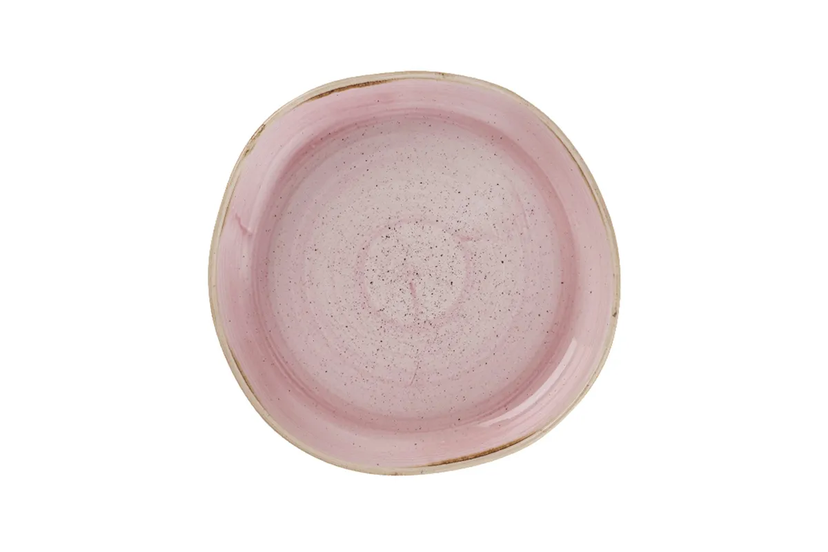 Talerz organiczny z wysokim rantem Stonecast Petal Pink, 200mm Churchill SPPSWOB11