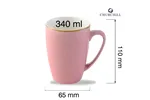 Kubek Stonecast Petal Pink, 340ml Churchill SPPSVM121