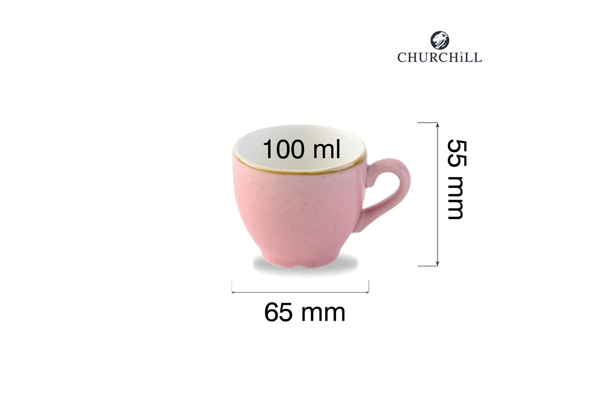 Filiżanka do espresso Stonecast Petal Pink, 100ml Churchill SPPSCEB91