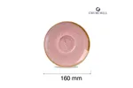 Spodek do filiżanki do kawy i herbaty Stonecast Petal Pink, 160mm Churchill SPPSCSS1
