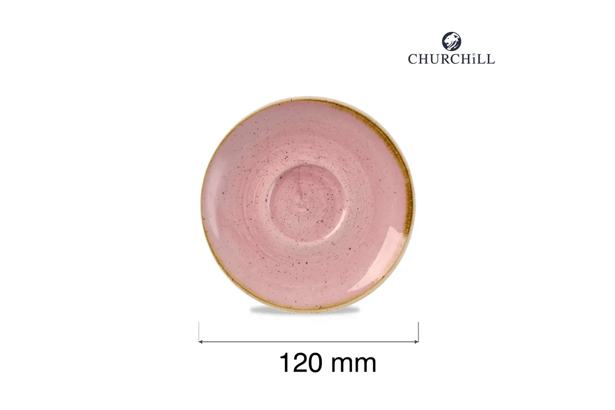 Spodek do filiżanki do espresso Stonecast Petal Pink, 120mm Churchill SPPSESS1
