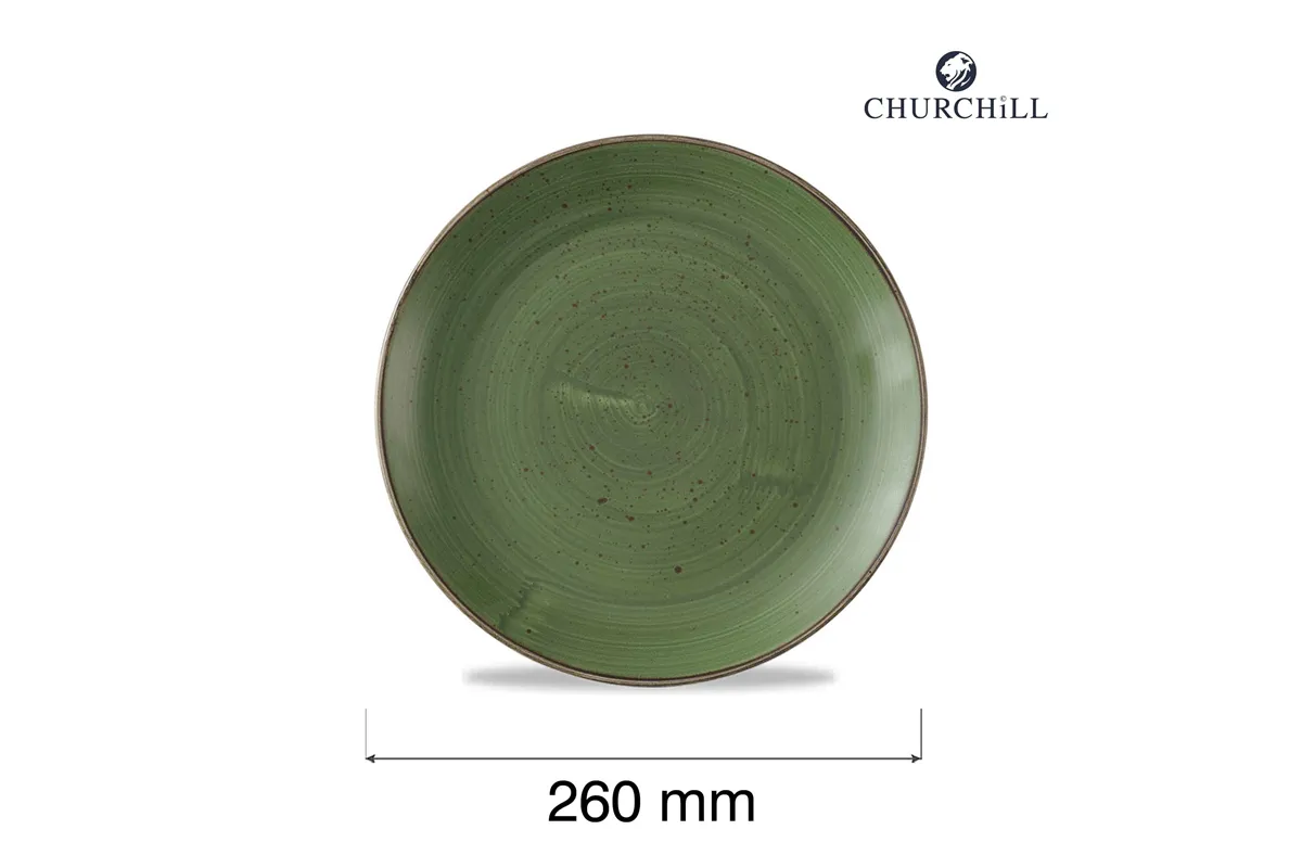 Talerz płytki Stonecast Sorrel Green, 260mm Churchill SSRSEV101