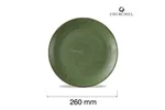 Talerz płytki Stonecast Sorrel Green, 260mm Churchill SSRSEV101