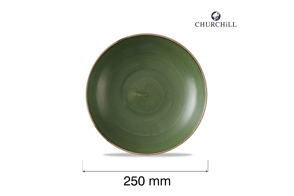 Miska coupe Stonecast Sorrel Green, 250mm Churchill SSRSEVB91