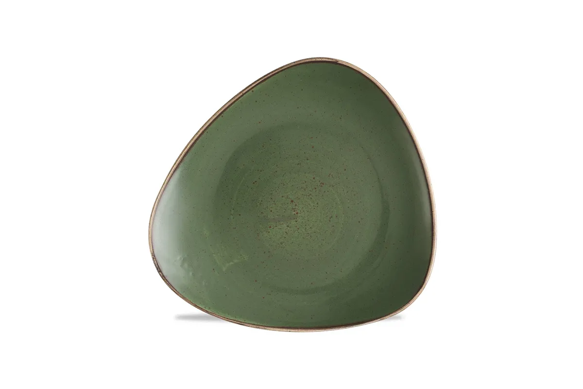Talerz trójkątny Stonecast Sorrel Green, 230mm Churchill SSRSTR91