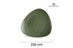 Talerz trójkątny Stonecast Sorrel Green, 230mm Churchill SSRSTR91