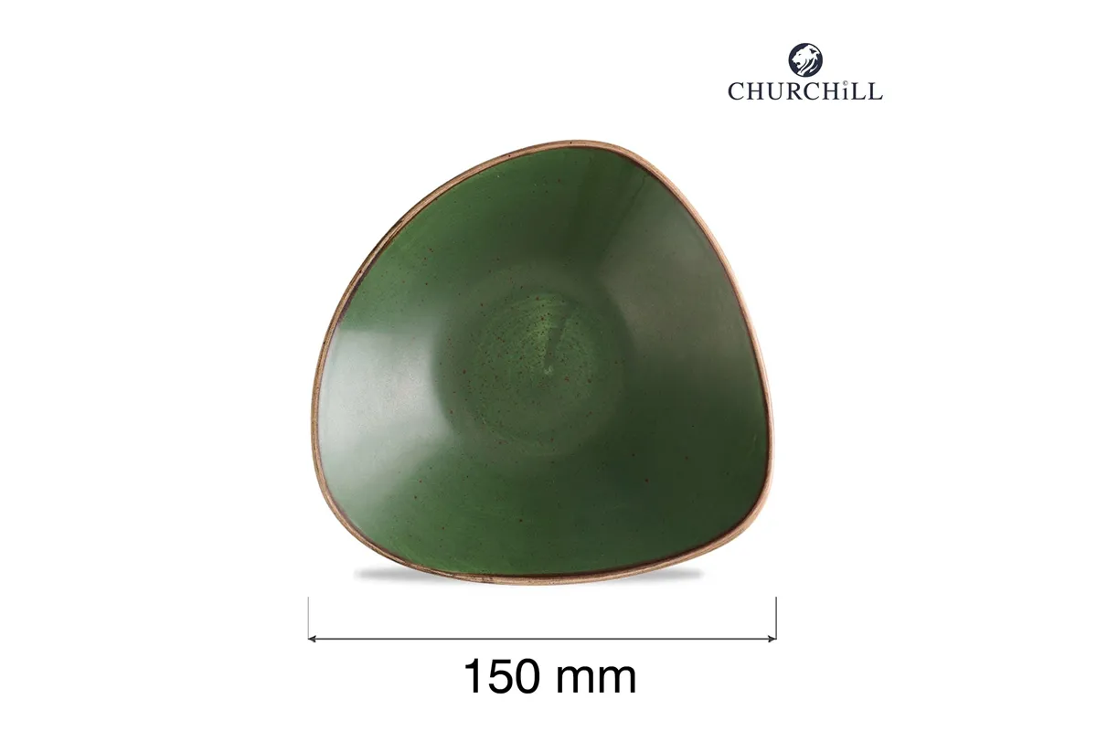 Miska trójkątny Stonecast Sorrel Green, 150mm Churchill SSRSTRB61