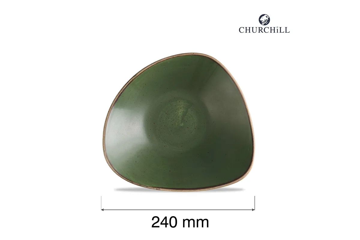 Miska trójkątna Stonecast Sorrel Green, 240mm Churchill SSRSTRB91