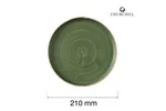 Talerz płytki z rantem Stonecast Sorrel Green, 210mm Churchill SSRSWP211