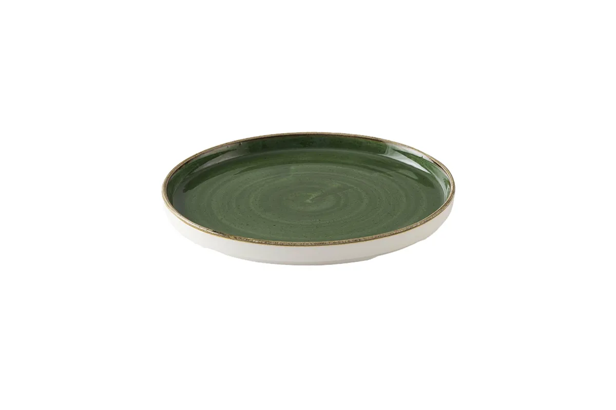 Talerz płytki z rantem Stonecast Sorrel Green, 260mm Churchill SSRSWP261