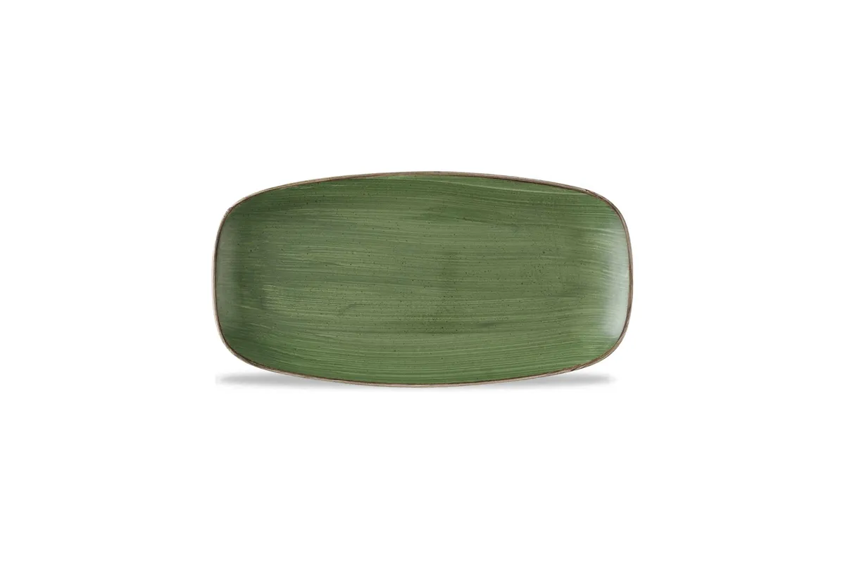 Talerz prostokątny Stonecast Sorrel Green, 300x150mm Churchill SSRSXO111