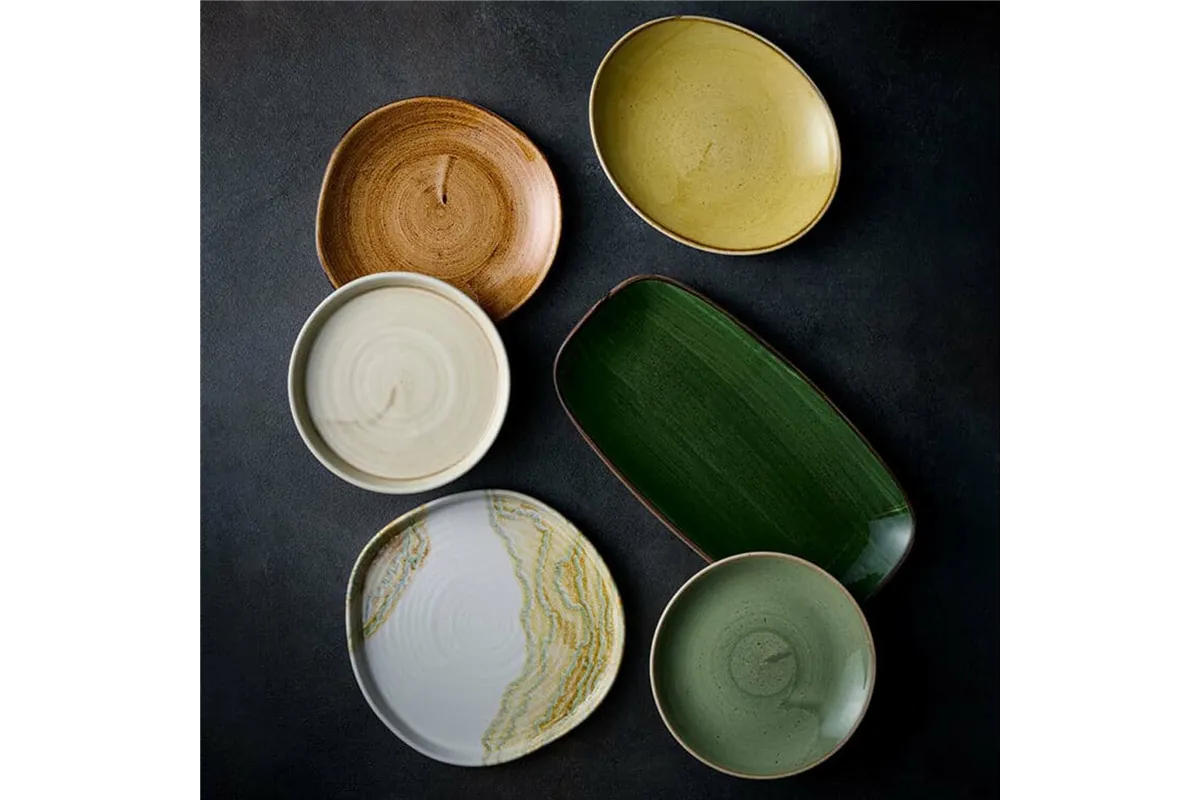 Talerz prostokątny Stonecast Sorrel Green, 300x150mm Churchill SSRSXO111