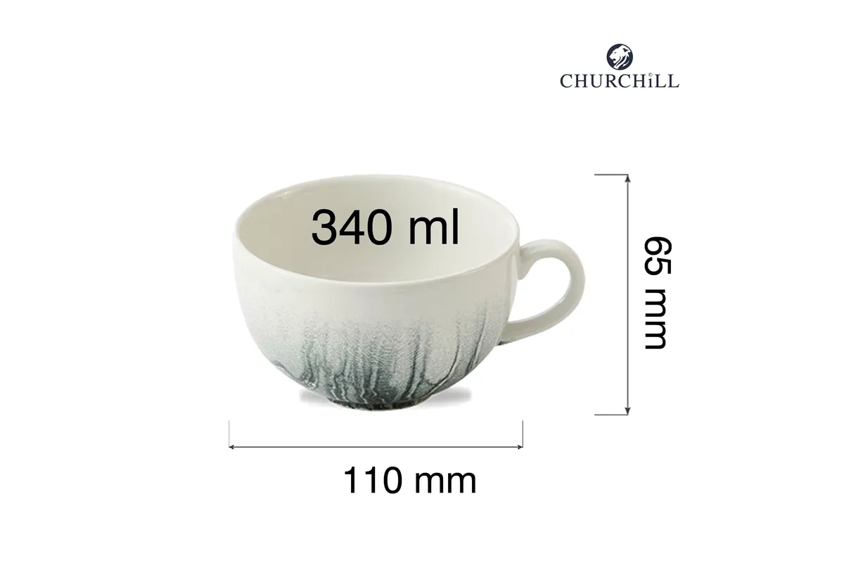 Filiżanka do cappuccino Tide Black, 340ml Churchill TDBKCB281