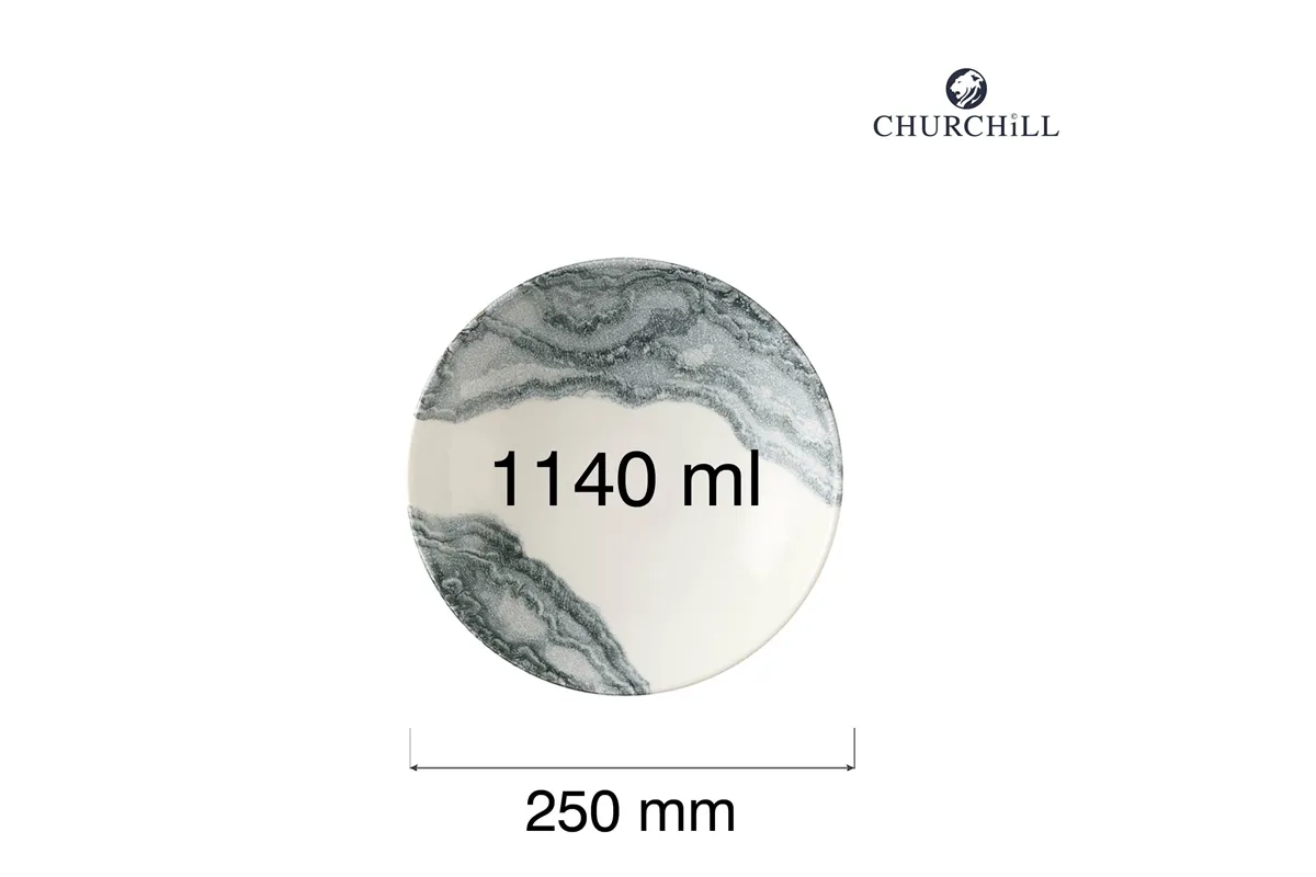 Miska coupe Tide Black, 250mm Churchill TDBKEVB91