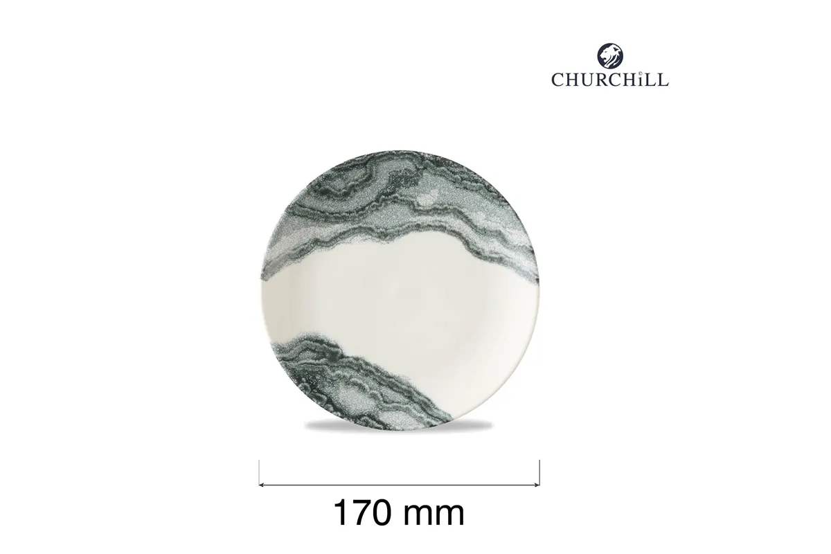Talerz płytki Tide Black, 170mm Churchill TDBKEVP61