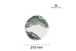 Talerz organiczny z rantem Tide Black, 210mm Churchill TDBKOW211