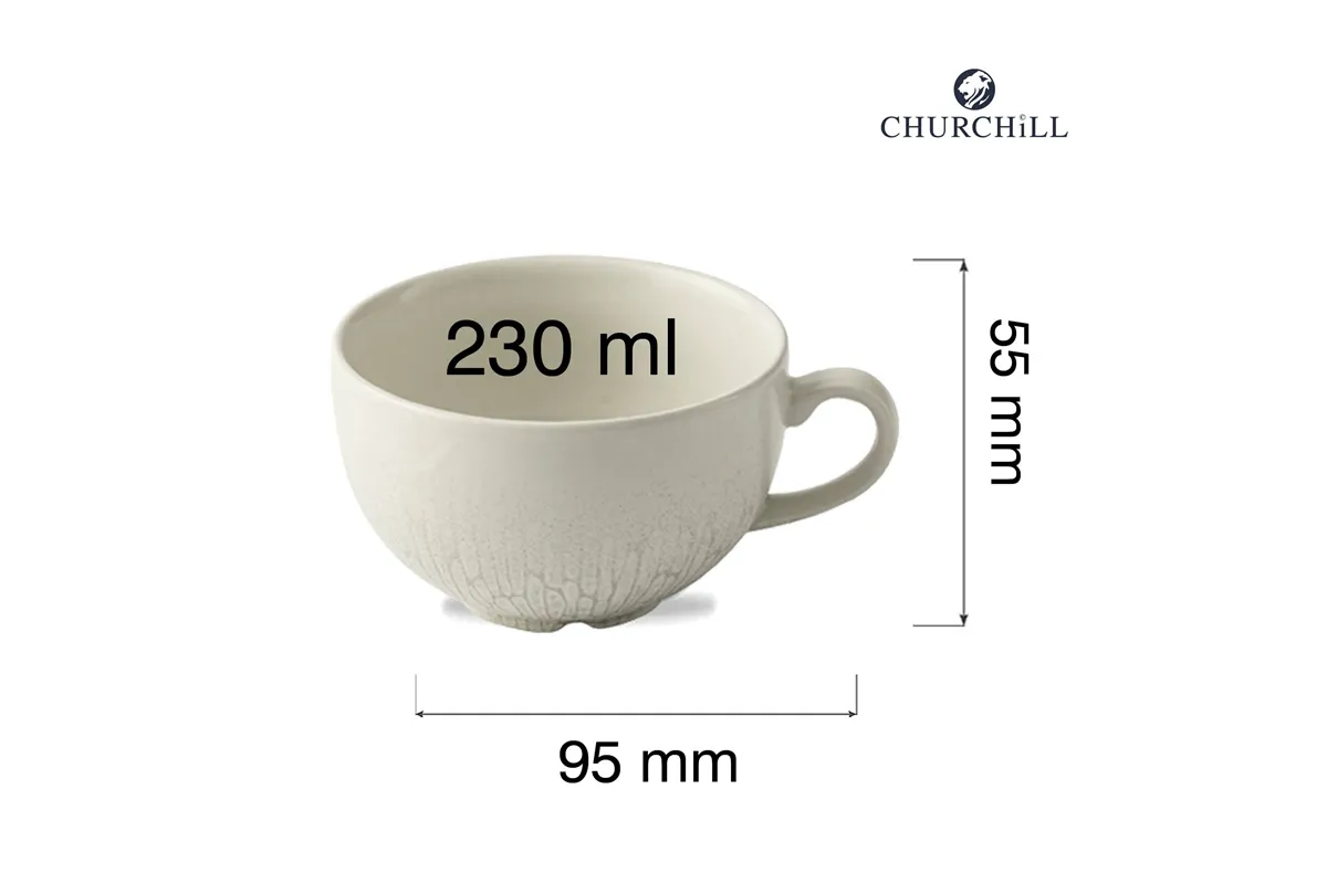 Filiżanka do kawy i herbaty Delta Grey, 230ml Churchill DELGCB201