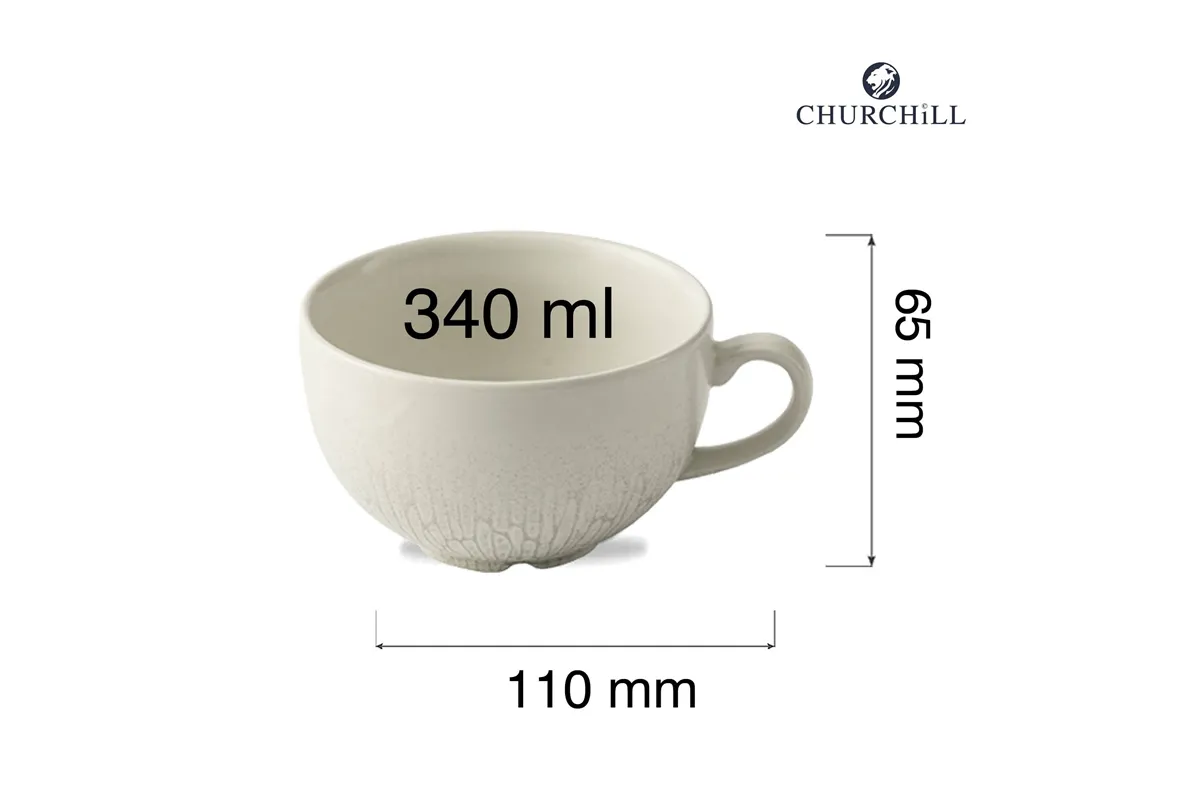 Filiżanka do cappuccino Delta Grey, 340ml Churchill DELGCB281