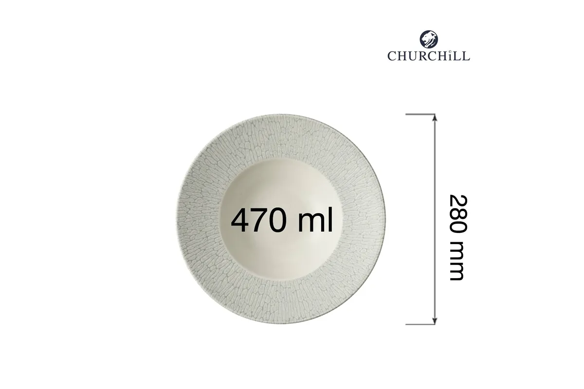 Talerz do pasty Delta Grey, 280mm Churchill DELGVWBL1