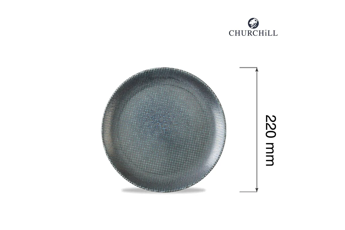 Talerz płytki Astro Metallic Blue, 220mm Churchill ATBLEVP81