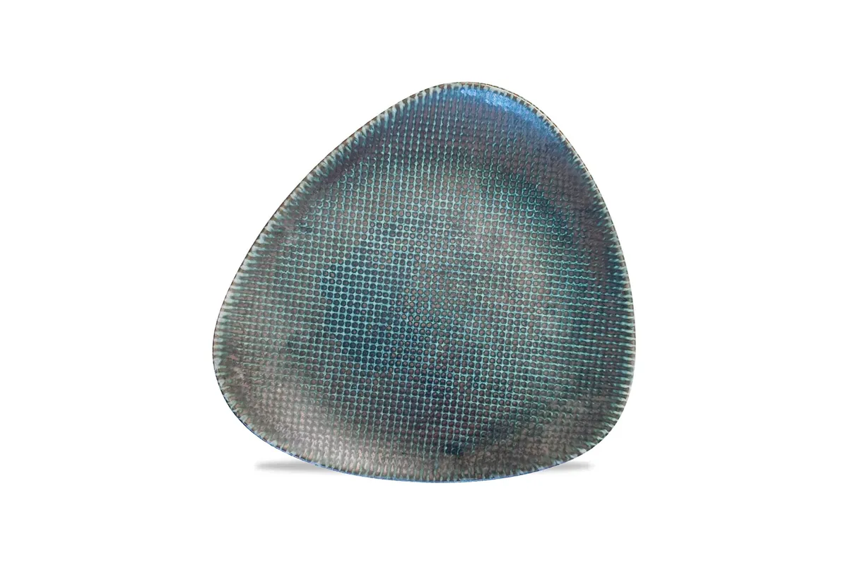 Talerz trójkątny Astro Metallic Blue, 230mm Churchill ATBLTR91