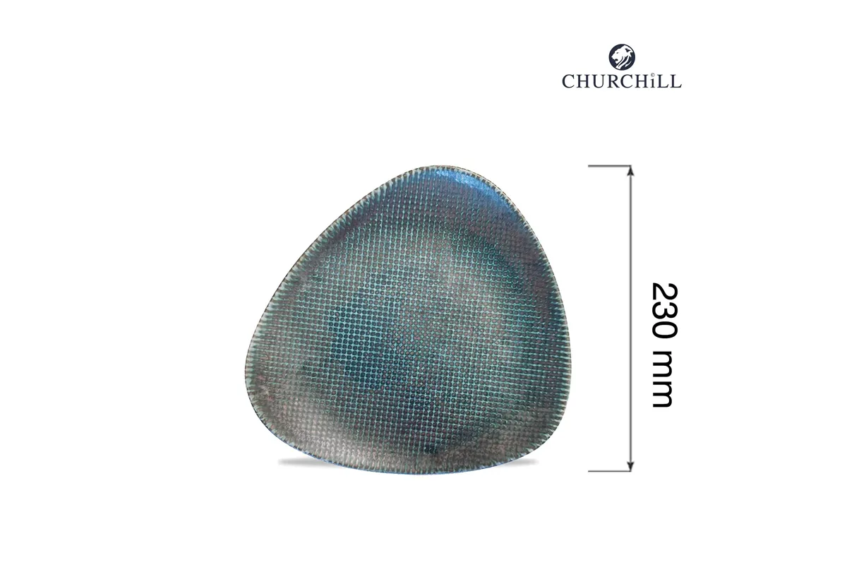 Talerz trójkątny Astro Metallic Blue, 230mm Churchill ATBLTR91