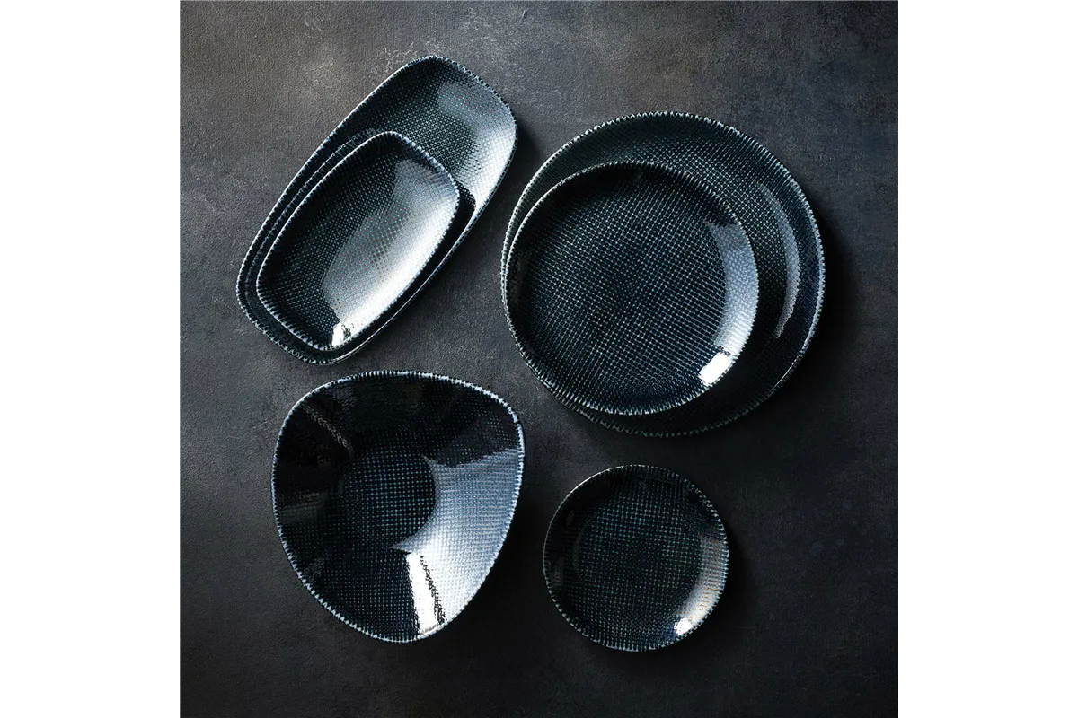 Miska trójkątna Astro Metallic Blue, 190mm Churchill ATBLTRB71