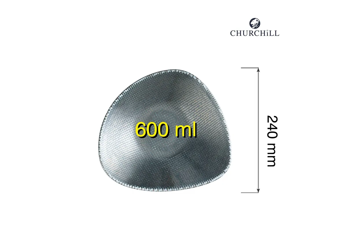 Miska trójkątna Astro Metallic Blue, 240mm Churchill ATBLTRB91