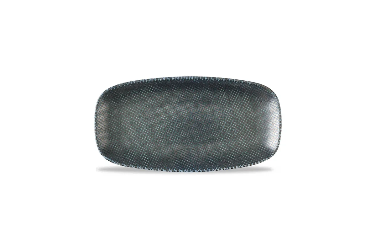 Talerz prostokątny Astro Metallic Blue, 300x150mm Churchill ATBLXO111