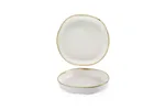 Talerz organiczny z wysokim rantem Stonecast Barley White, 200mm Churchill SWHSWOB11