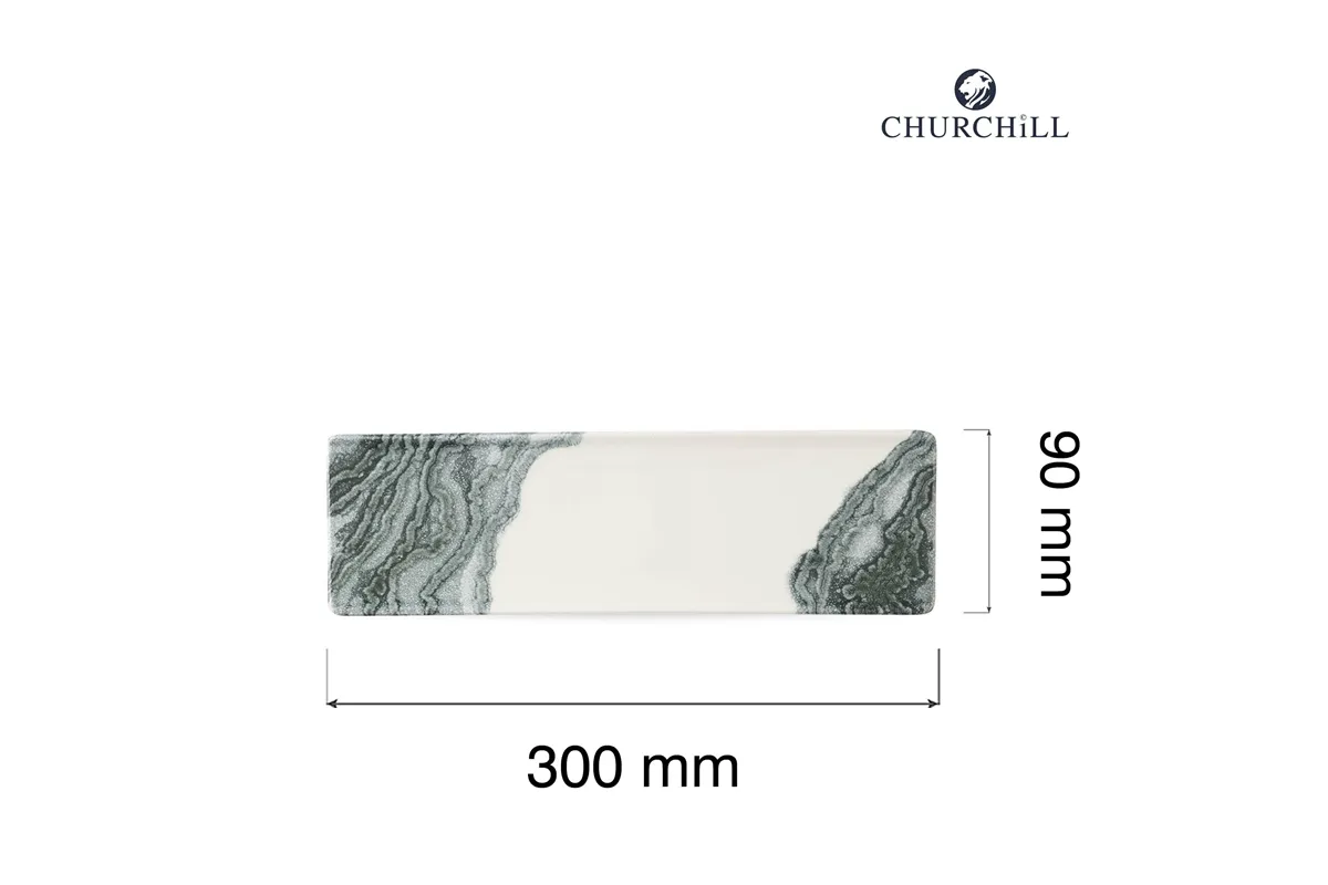Taca porcelanowa Tide Black, 300x90mm Churchill TDBKOF301