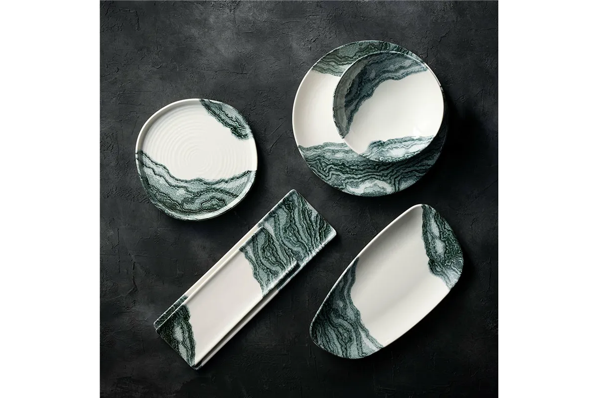 Taca porcelanowa Tide Black, 300x90mm Churchill TDBKOF301