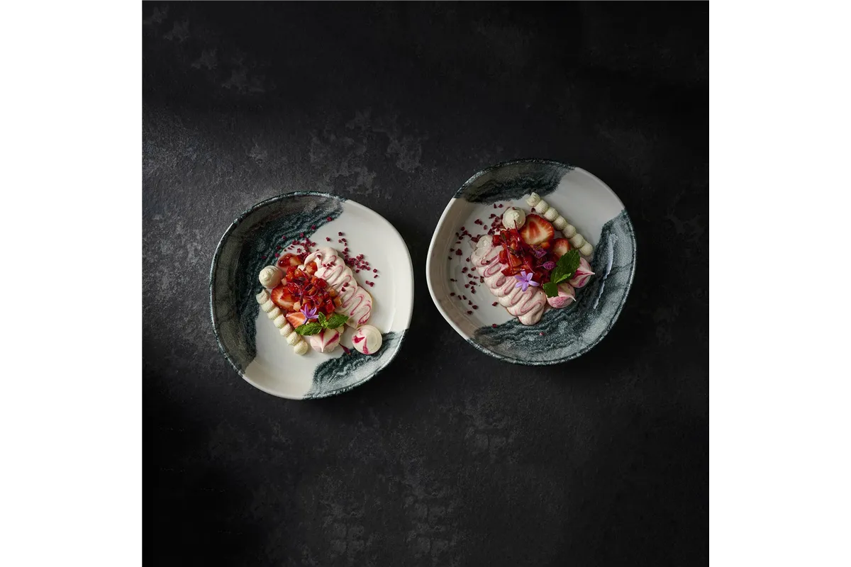 Taca porcelanowa Tide Black, 300x90mm Churchill TDBKOF301