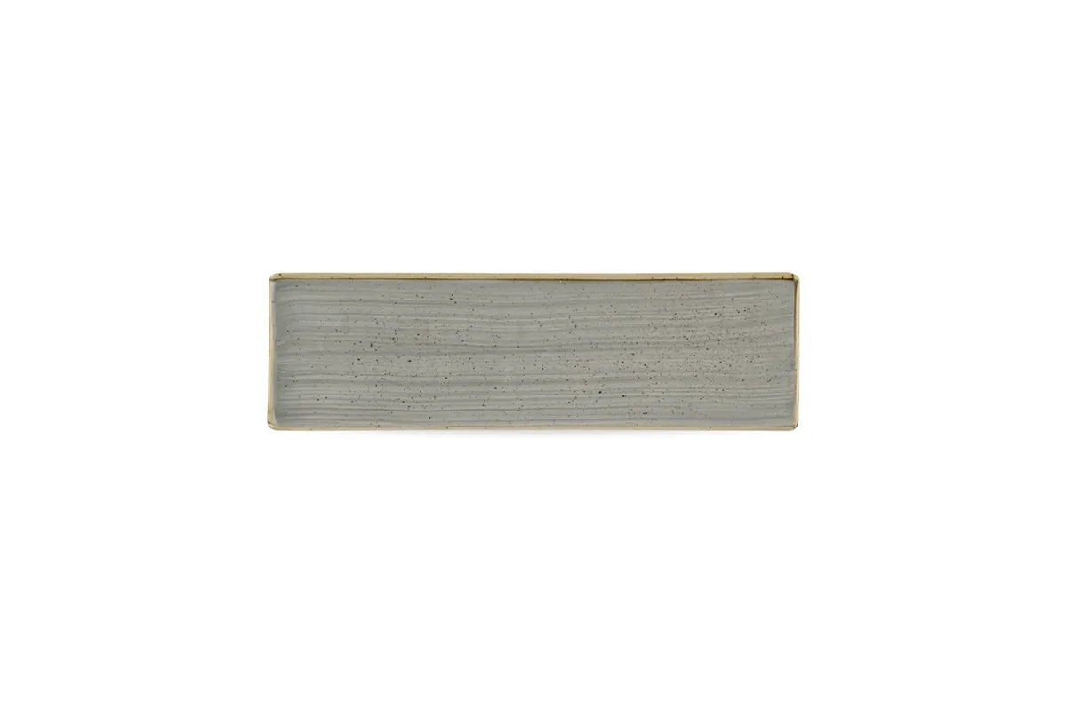 Taca porcelanowa Stonecast Peppercorn Grey, 300x90mm Churchill SPGSOF301