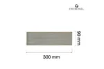 Taca porcelanowa Stonecast Peppercorn Grey, 300x90mm Churchill SPGSOF301
