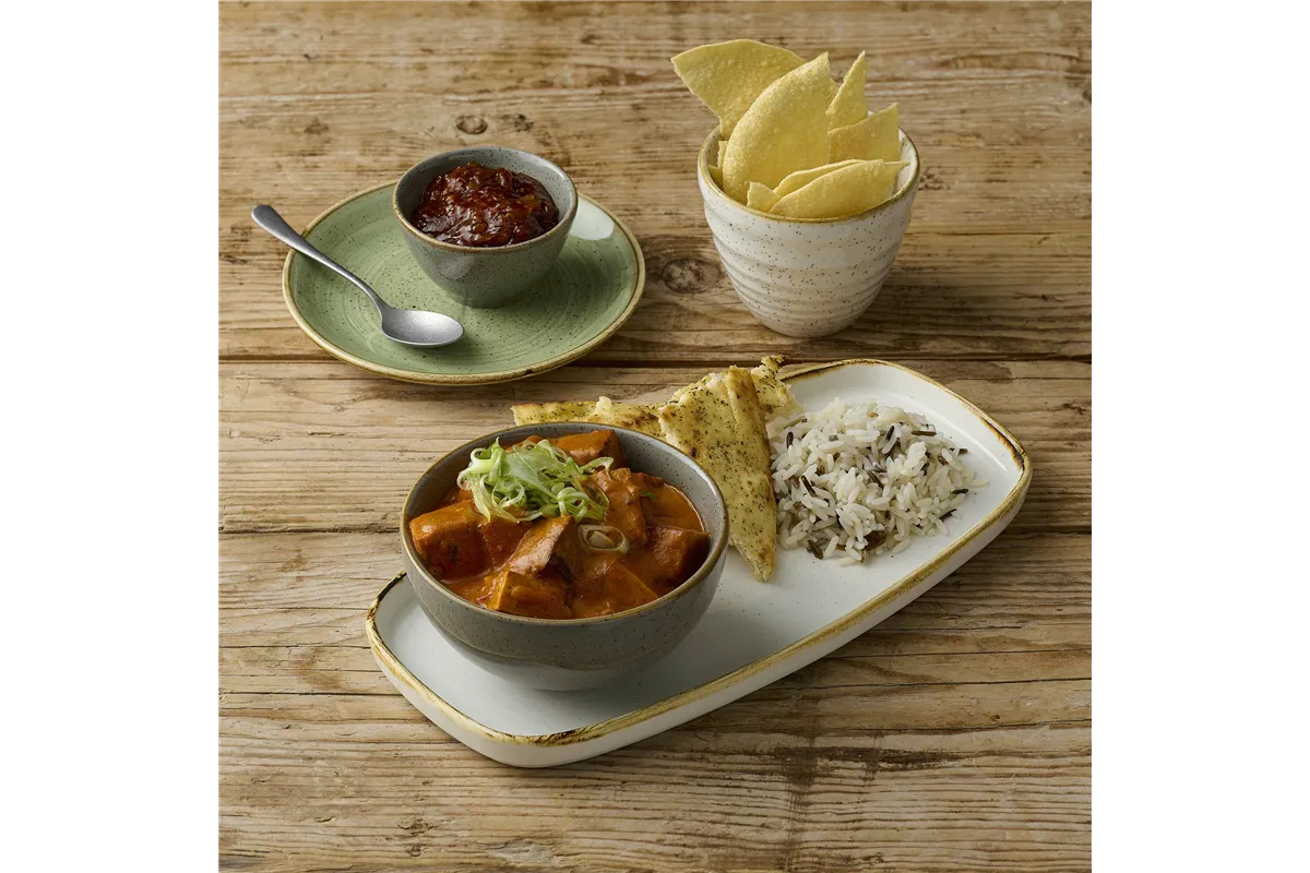 Taca porcelanowa Stonecast Barley White, 320x110mm Churchill SWHSOF331