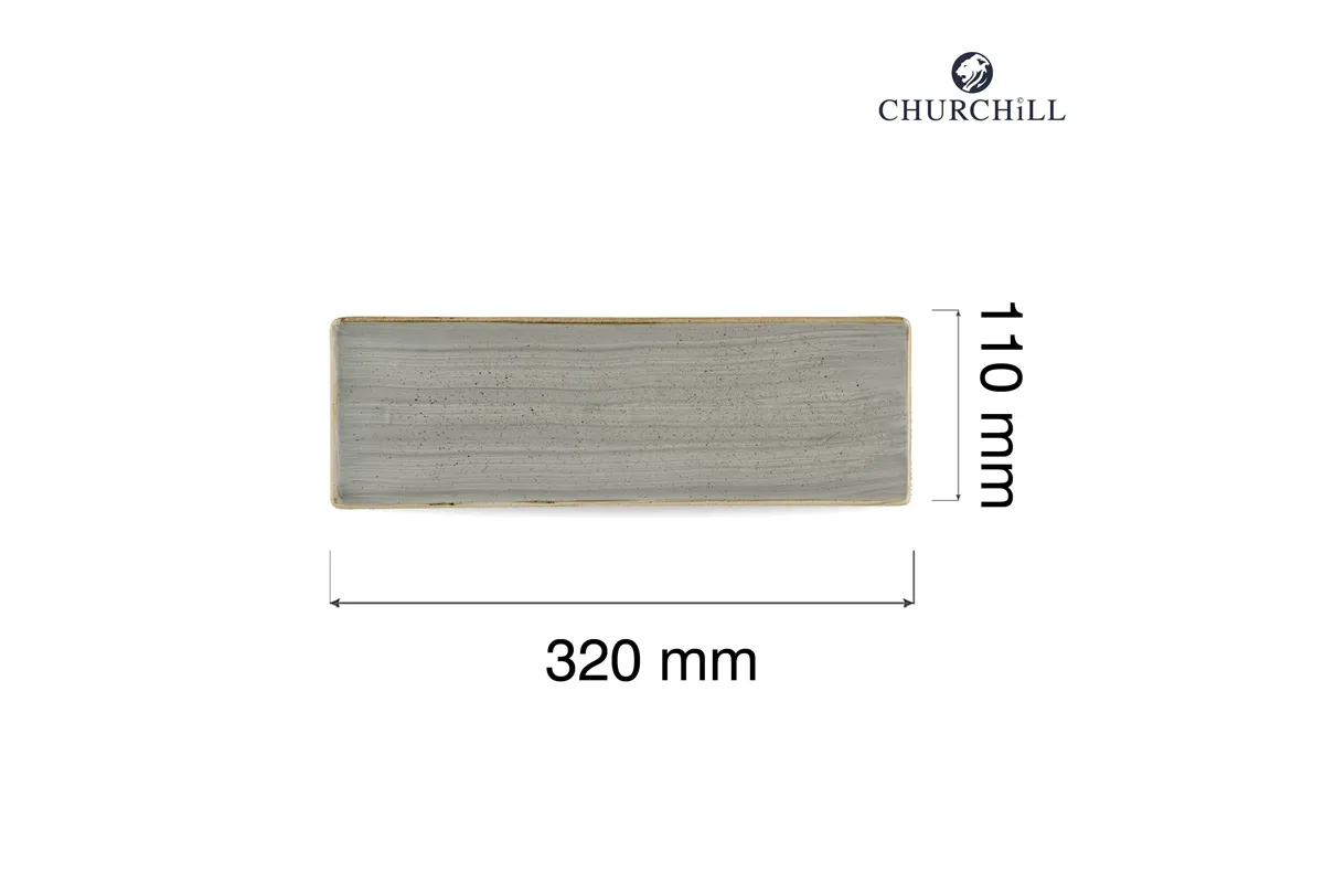 Taca porcelanowa Stonecast Peppercorn Grey, 320x110mm Churchill SPGSOF331