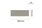 Taca porcelanowa Stonecast Peppercorn Grey, 320x110mm Churchill SPGSOF331