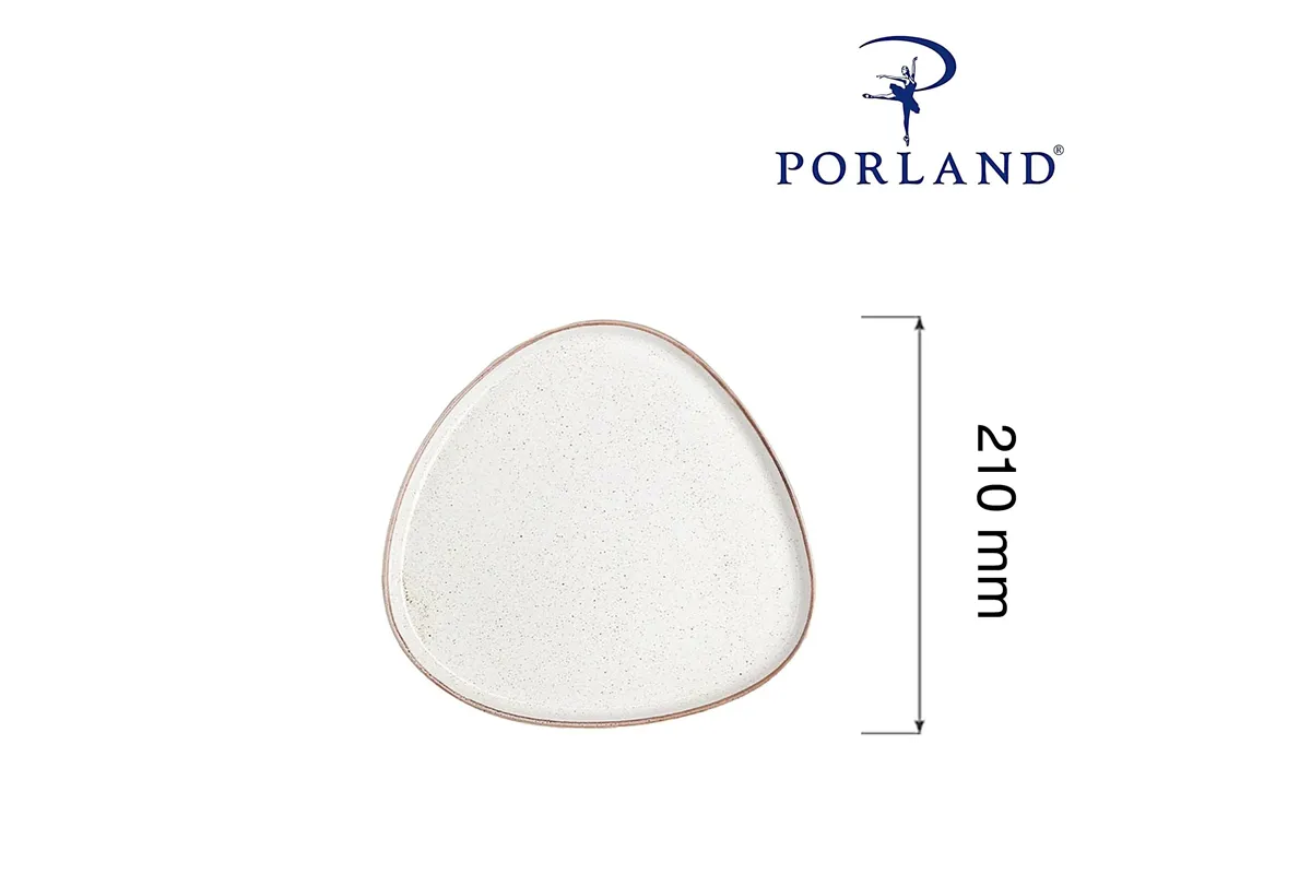 Talerz trójkątny Sand, 210mm Porland 04ALM007008