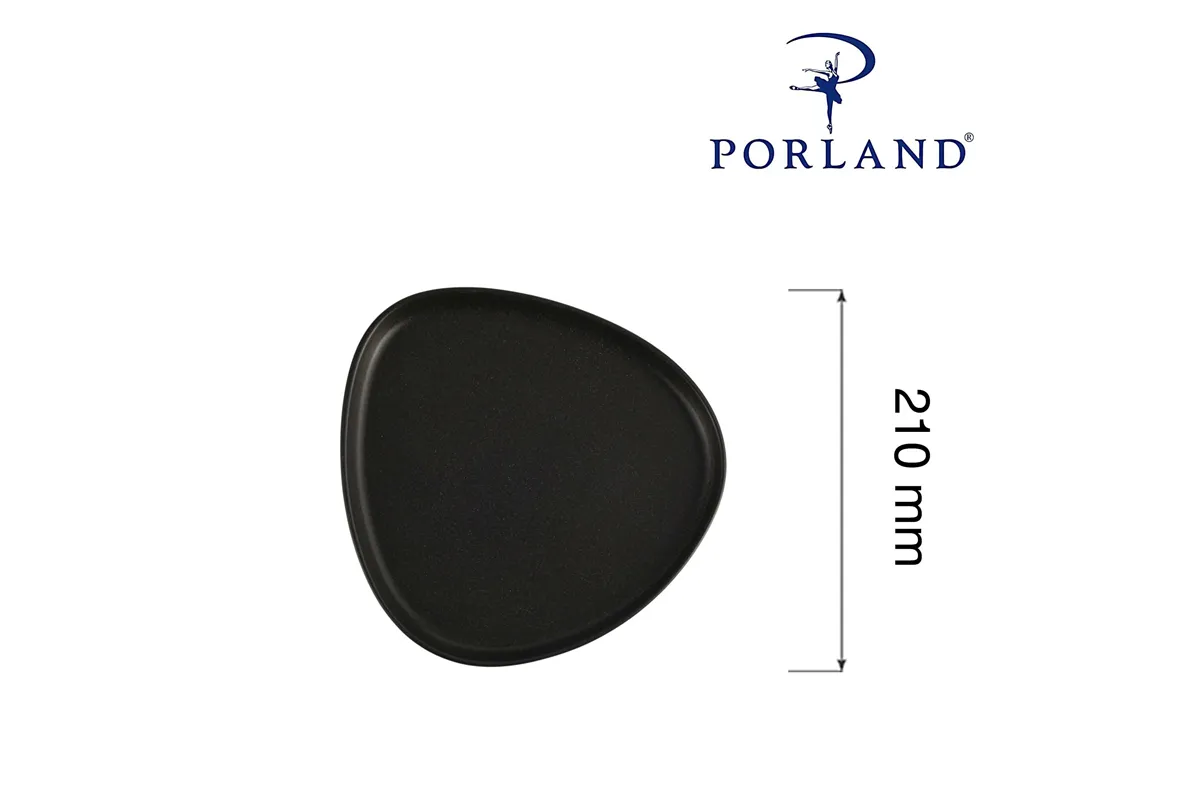 Talerz trójkątny Coal, 210mm Porland 04ALM007011
