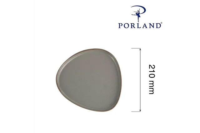 Talerz trójkątny Stone, 210mm Porland 04ALM007012 Talerz trójkątny Stone, 210mm Porland 04ALM007012