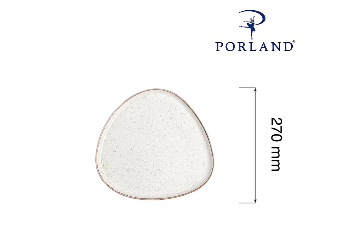 Talerz trójkątny Sand, 270mm Porland 04ALM007013
