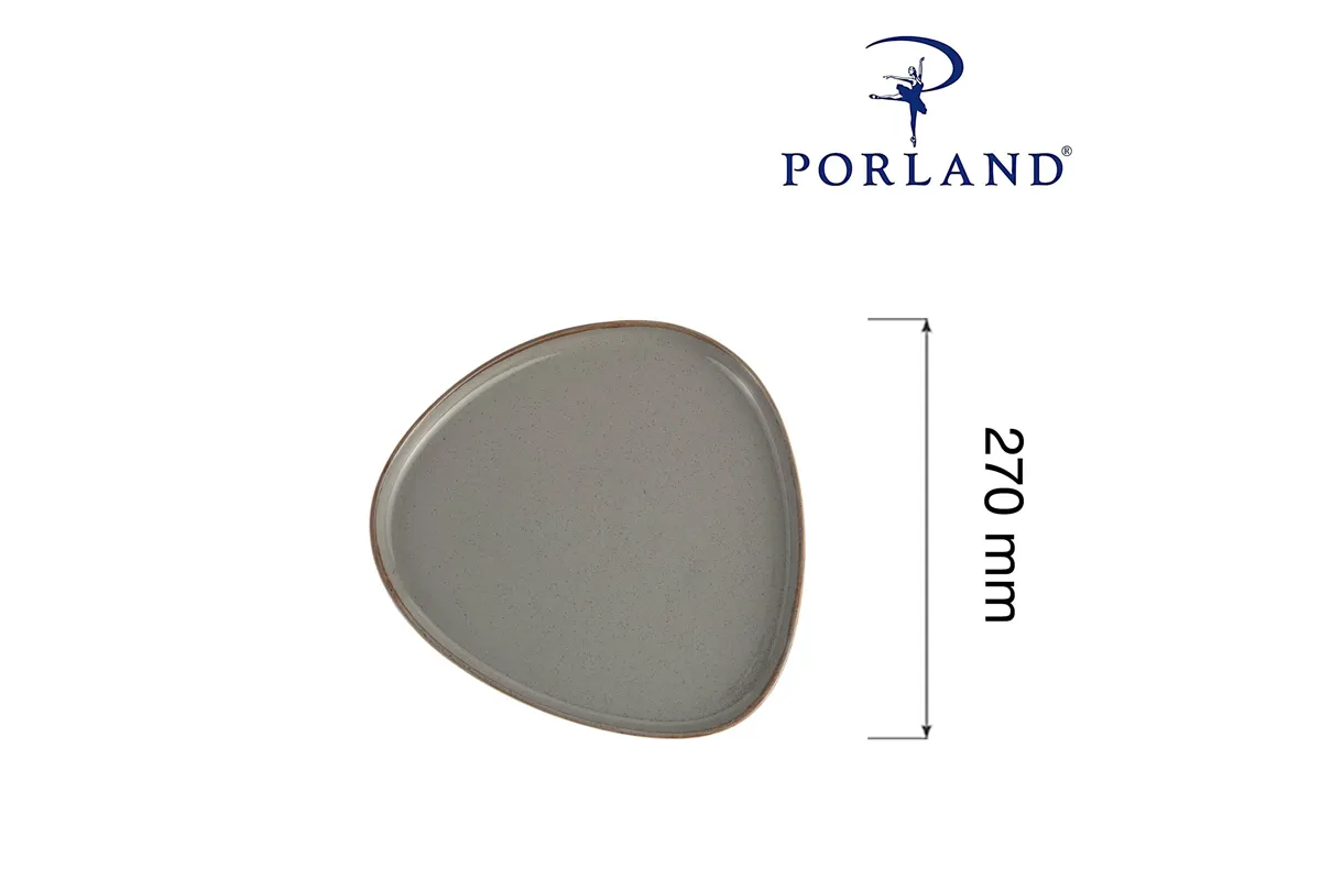 Talerz trójkątny Stone, 270mm Porland 04ALM007017