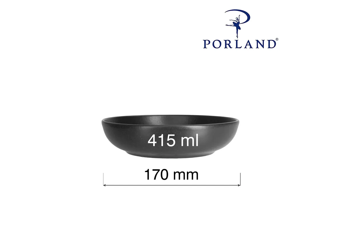 Miska płytka Coal, 170mm Porland 04ALM003019